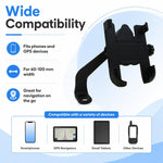 Motorcycle Rear View Mirror Aluminum Alloy Phone Bracket, Suitable for 60-100mm Device, Rear View Mirror for 60-100mm