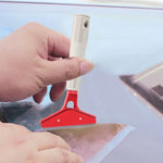 Pure Metal Blade Car Window Film Scraper Cleaner Tool Car Window Sun Visor Film Installation Tint Tool With Cover, Pure Metal Blade Film Scraper