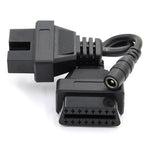 12 Pin to 16 Pin OBDII Diagnostic Cable for Mitsubishi, For Mitsubishi