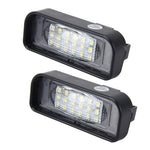 2 PCS License Plate Light with 18  SMD-3528 Lamps with Canbus for Mercedes-Benz W220,2W 120LM,6000K, DC12V(White Light), For Benz W220