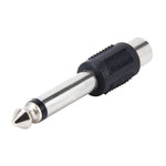 6.35mm to RCA Male to Female Plug Stereo Audio Adapter, 6.35mm Male to RCA Female