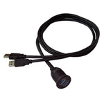 1m Flush Mount USB 3.0 Dock Car Ship Motorcycle Dashboard Panel Male to Female Data Waterproof Extension Cord, For Cable Length: 1m