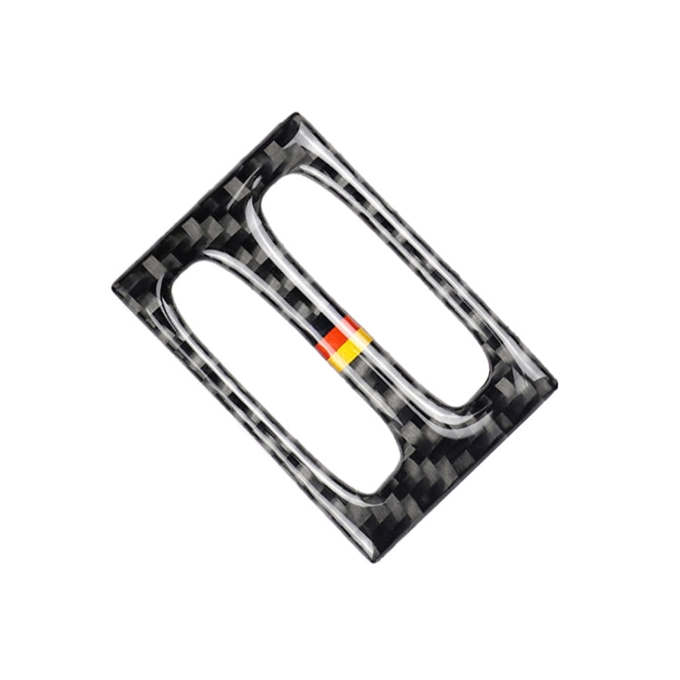 Car German Flag Carbon Fiber Intermediate Air Outlet Panel Decorative Sticker for Mercedes-Benz W204 2011-2013, Intermediate Air Outlet (German Flag)