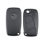 For FIAT Car Keys Replacement 3 Buttons Car Key Case with Side Battery Holder, Black, Blue