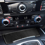 Car Carbon Fiber Storage Cigarette Lighter Panel Decorative Sticker for Audi 2010-2018 Q5 / 2009-2016 A4L / 2009-2016 A5, Storage Cigarette Lighter