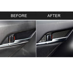 8 in 1 Car Carbon Fiber Door Inner Handle Wrist Panel Decorative Sticker for Toyota Eighth Generation Camry 2018-2019, Door Inner Handle Wrist