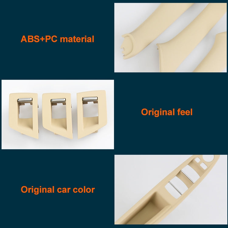 Car Imported Version Inside Doors Handle Pull Trim Cover 5141 7225 873 for BMW F10 F18, Left Driving, Imported Version (Grey), Imported Version (Beige), Imported Version (Wine Red), Imported Version (Dark Coffee), Imported Version (Beige White)