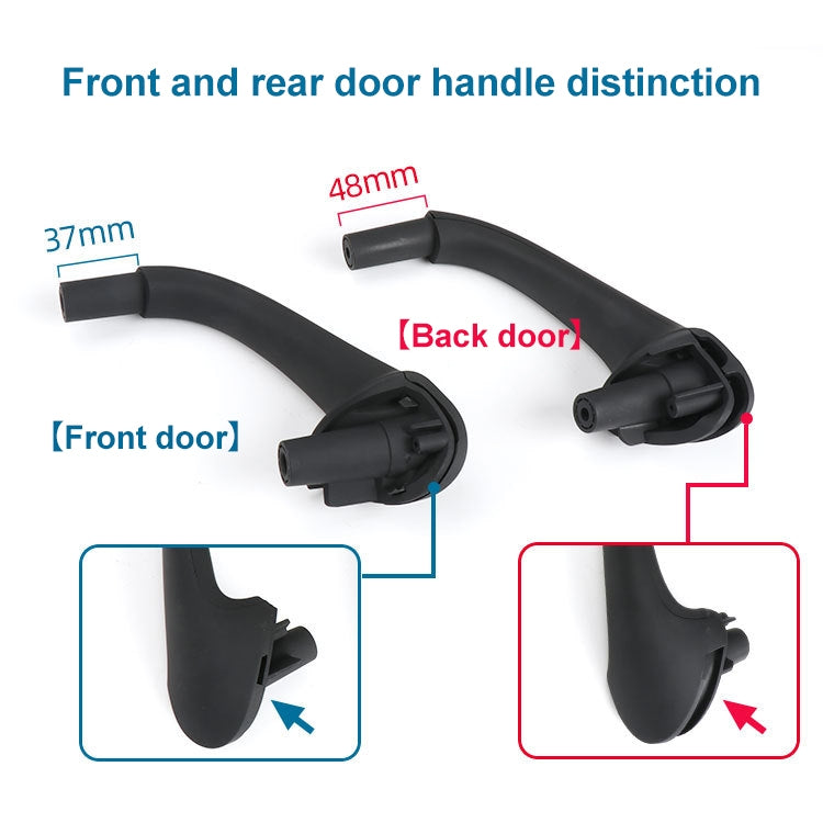 Car Front Right Inside Doors Handle Pull Trim Cover for Mercedes-Benz C-class W203 -2007, Left Driving, Front Right (Black), Front Right (Grey), Front Right (Beige)