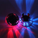 4 PCS Solar LED Car Tire Decoration Flashing Lights Colorful Wheels Hub Atmosphere Lights Infrared Remote Control, Infrared Remote Control