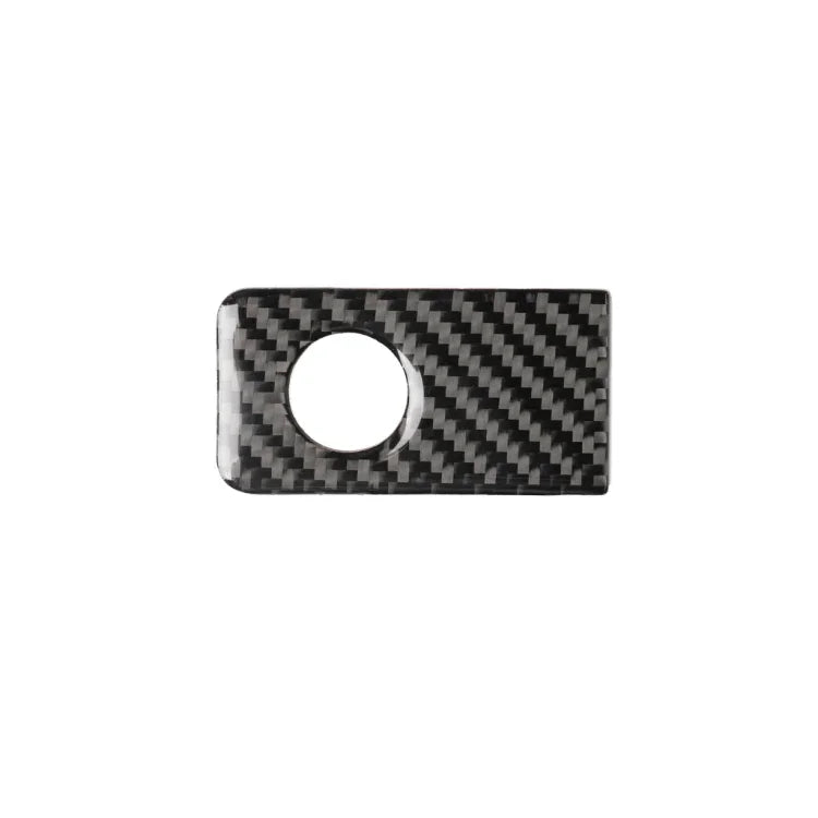 Car Carbon Fiber Front Passenger Seat Storage Box Decorative Sticker for Infiniti Q50 / Q60 2014-2020, Left Drive, Front Passenger Seat Storage Box