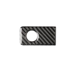 Car Carbon Fiber Front Passenger Seat Storage Box Decorative Sticker for Infiniti Q50 / Q60 2014-2020, Left Drive, Front Passenger Seat Storage Box
