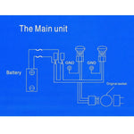 H4 Halogen Lamp Brightening Line, Cable Length: 70cm, Halogen Lamp Brightening Line