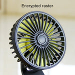 F402 Portable Car Center Console Sucker Electric Cooling Fan with Aromatherapy, F402