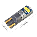 2 PCS T10 / W5W / 168 DC12-24V / 1.8W / 6000K / 140LM Car Clearance Light 4LEDs SMD-3030 Lamp Beads with Decoding & Constant Current, 10pcs DC12-24V / 1.8W / 6000K / 140LM