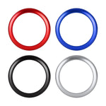 Car Engine Start Key Push Button Ring Trim Sticker Decoration for Infiniti Q50L/QX50/Q70/QX60/Q60, For Infiniti Q50L (Black), For Infiniti Q50L (Blue), For Infiniti Q50L (Red), For Infiniti Q50L (Silver)