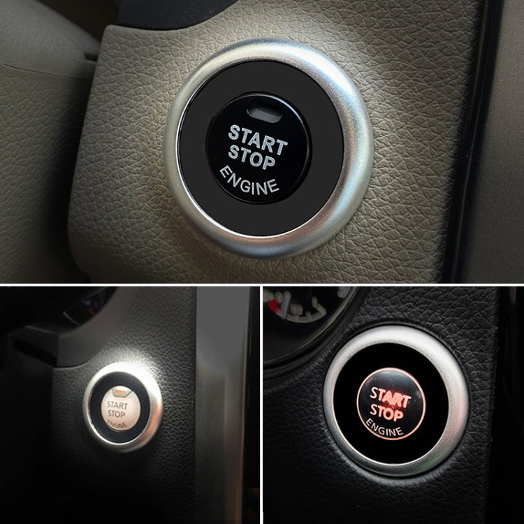 Car Engine Start Key Push Button Ring Trim Sticker Decoration for Infiniti Q50L/QX50/Q70/QX60/Q60, For Infiniti Q50L (Black), For Infiniti Q50L (Blue), For Infiniti Q50L (Red), For Infiniti Q50L (Silver)