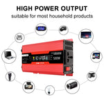 Carmaer Universal 24V to 220V 500W Car LCD Display Inverter Household Power Converter, Universal 24V to 220V 500W