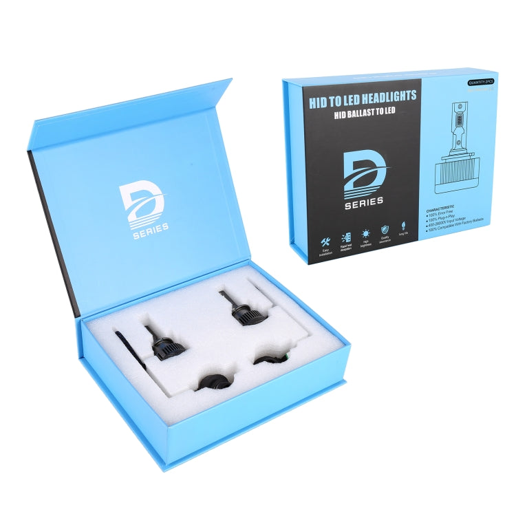 1 Pair D Series D4S Car HID Ballast to LED Headlight DC12V / 35W / 6000K / 5000LM, D4S