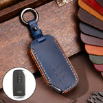 Hallmo Car Cowhide Leather Key Protective Cover for KIA, For KIA (Black), For KIA (Blue), For KIA (Brown)