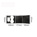 3 PCS Carbon Fiber Car Central Control Decorative Sticker for Tesla Model 3, Central Control