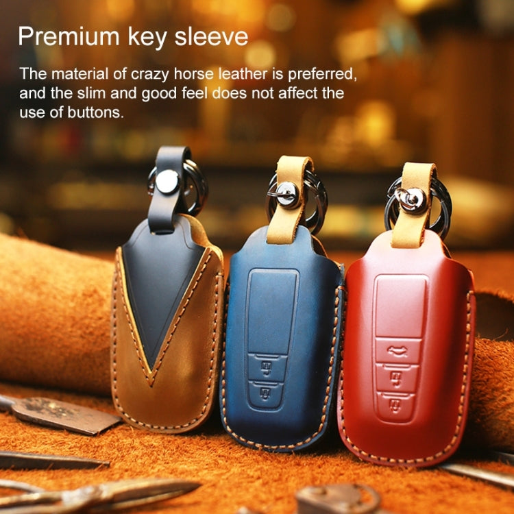 For Toyota Car Cowhide Leather Key Protective Cover Key Case, Two Keys Version, For Toyota, Two Keys Version, For Toyota,Two Keys Version, For Toyota , Two Keys Version