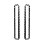Carbon Fiber Car Door Air Outlet Decorative Sticker for Dodge Challenger 2015 to Now, Left Driving, Door Air Outlet