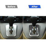 Carbon Fiber Car Gear Indicator Frame Decorative Sticker for Honda CRV 2007-2011,Right Drive, Gear Indicator Frame,Right Drive