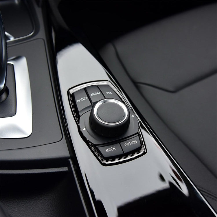 Carbon Fiber Car Multimedia Frame Decorative Sticker for BMW X3 / X4 / X5 / X6 / F07 / F10 / F15 / F16 / F20 / F25 / F26 / F30 / F34, Multimedia Frame