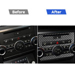 Car Carbon Fiber Central Control CD Panel Decorative Sticker for Land Rover Discovery 4 2010-2016, Left and Right Drive Universal, Central Control CD Panel