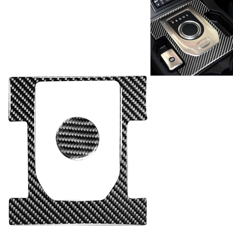 Car Carbon Fiber Gearshift Panel Decorative Sticker for Land Rover Discovery 4 2010-2016, Left and Right Drive Universal, Gearshift Panel