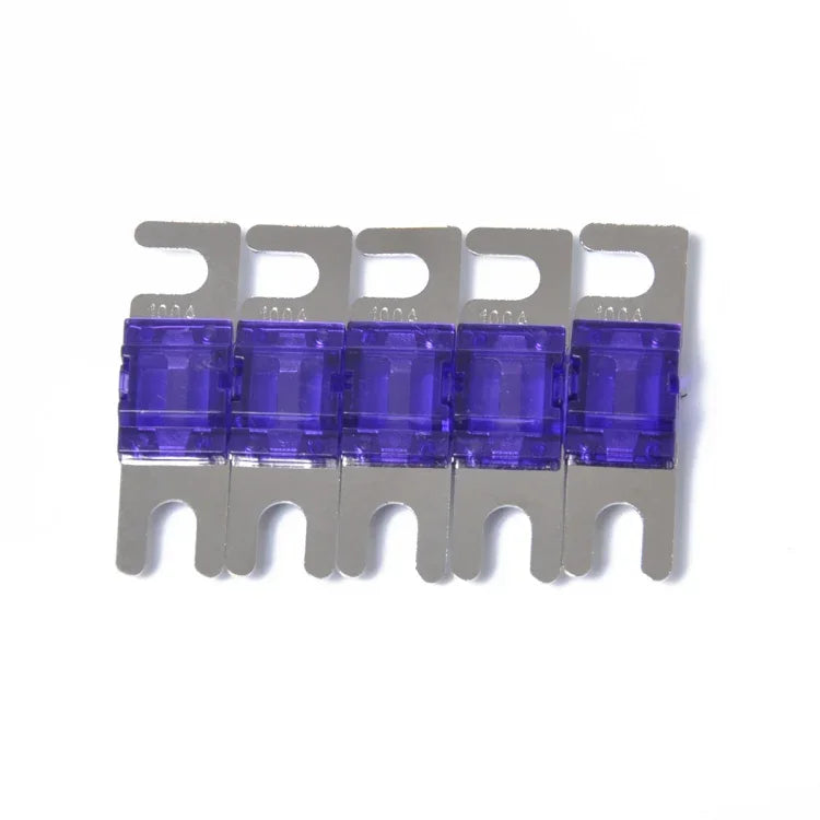 5 PCS Car Audio AFS Mini ANL 100Amp Fuse Nicked Plated, 100Amp