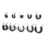 10 PCS Car Rubber Cushion Pipe Clamps Stainless Steel Clamps, Size: 11/8 inch (35mm), Size: 11/8 inch (35mm)