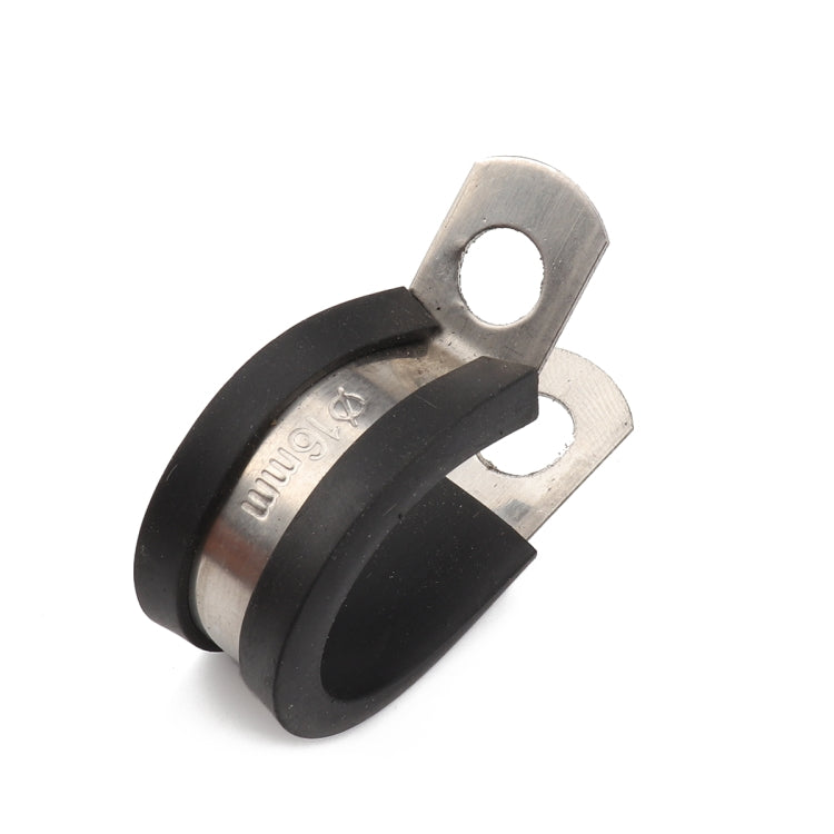 10 PCS Car Rubber Cushion Pipe Clamps Stainless Steel Clamps, Size: 15/8 inch (48mm), Size: 15/8 inch (48mm)