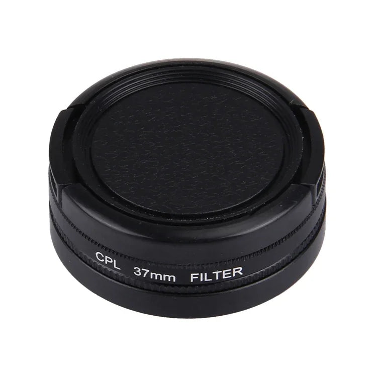 JUNESTAR for Xiaomi Xiaoyi Yi II 4K Sport Action Camera Proffesional 37mm CPL Filter + Lens Protective Cap, CPL Filter+Lens Cap
