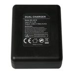 BC-AZ16 Digital Camera USB Dual Batteries Charger for Xiaomi Xiaoyi II 4K, For Xiaomi Xiaoyi II 4K
