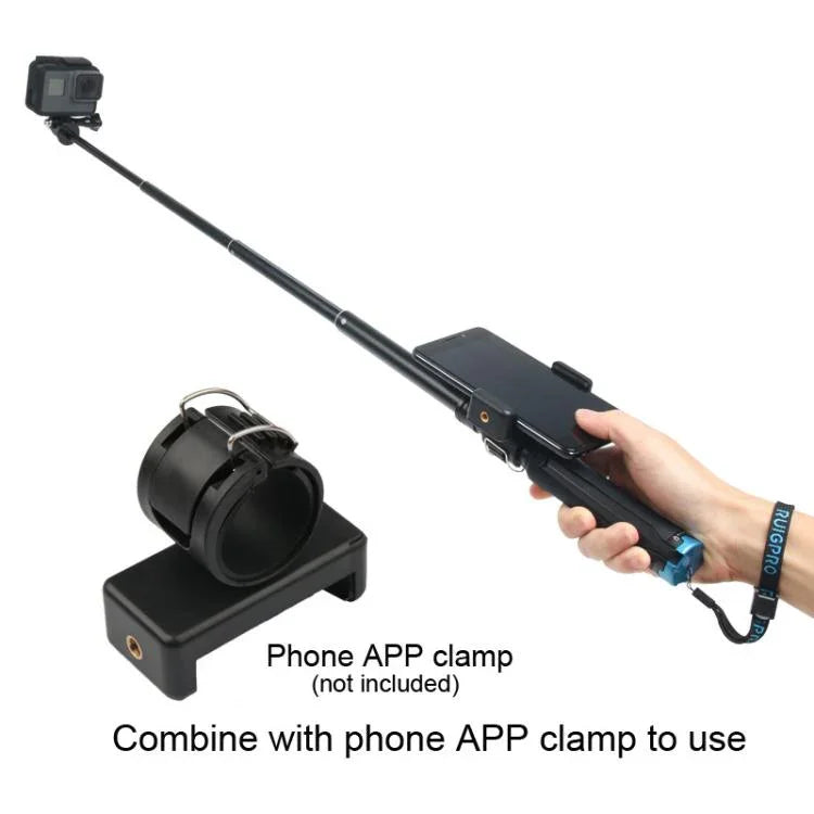 Portable Foldable Tripod Holder Selfie Monopod Stick for DJI, Insta360, GoPro and Other Action Cameras, Length: 23.5-81cm, RUIGPRO