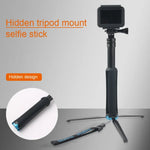 Portable Foldable Tripod Holder Selfie Monopod Stick for DJI, Insta360, GoPro and Other Action Cameras, Length: 23.5-81cm, RUIGPRO