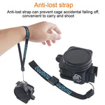 Housing Shell CNC Aluminum Alloy Protective Cage with Insurance Frame & 52mm UV Lens for GoPro HERO7 Black /6 /5, 52mm UV Black