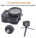 Housing Shell CNC Aluminum Alloy Protective Cage with Insurance Frame & 52mm UV Lens for GoPro HERO7 Black /6 /5, 52mm UV Black