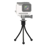 Mini Metal Desktop Tripod Mount with UNC1/4 screw interface for DJI, Insta360, GoPro and Other Action Cameras, Max Load: 0.6kg, Mini Metal Desktop