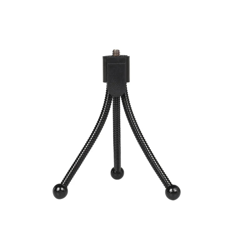 Mini Metal Desktop Tripod Mount with UNC1/4 screw interface for DJI, Insta360, GoPro and Other Action Cameras, Max Load: 0.6kg, Mini Metal Desktop