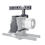 YELANGU C6 Camera Video Cage Handle Stabilizer for Sony A6000 / A6300 / A6500 / A6400, Handle Stabilizer