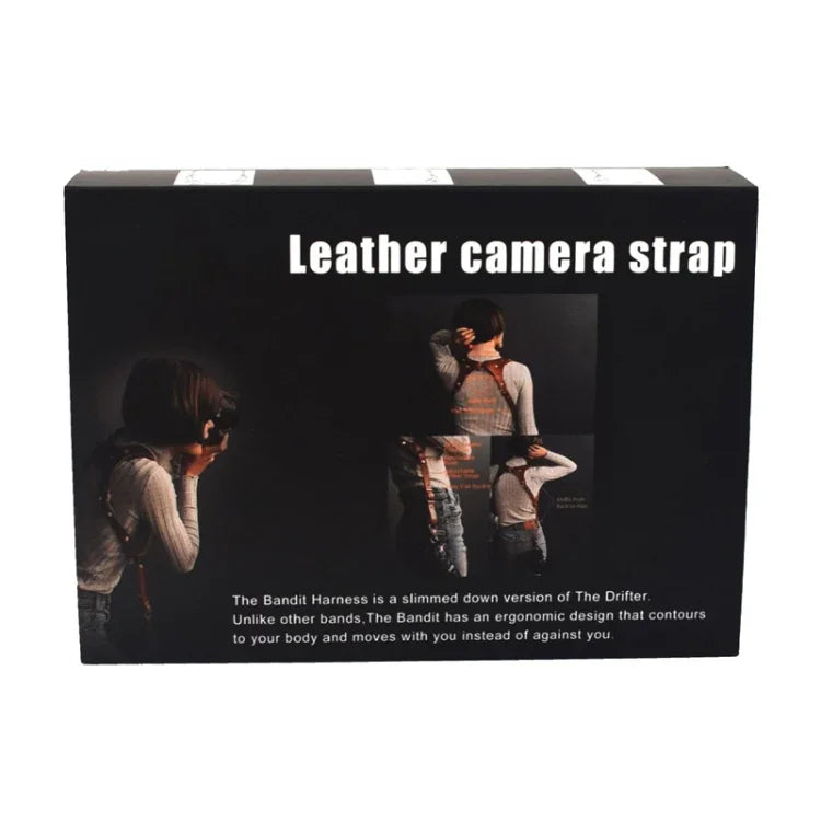 Quick Release Anti-Slip Dual Shoulder Leather Harness Camera Strap with Metal Hook for SLR / DSLR Cameras, Dual Shoulder(Brown), Dual Shoulder(Black)