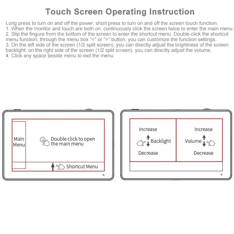 FEELWORLD LUT6S 1920x1080 2600 nits 6 inch IPS Screen HDMI 4K Touch Screen SDI HDI Camera Field Monitor, LUT6S