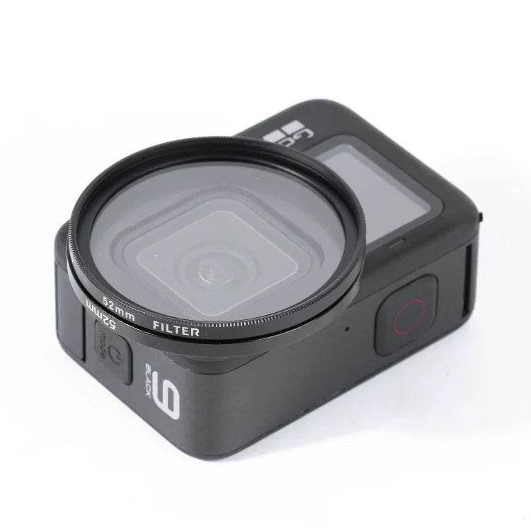 RUIGPRO for GoPro HERO10 Black / HERO9 Black Professional 52mm 52mm 10 in 1 UV+ND2+ND4+ND8+Star 8+ +CPL+Yellow/Red/Purple+10X Close-up Lens Filter with Filter Adapter Ring & Lens Cap