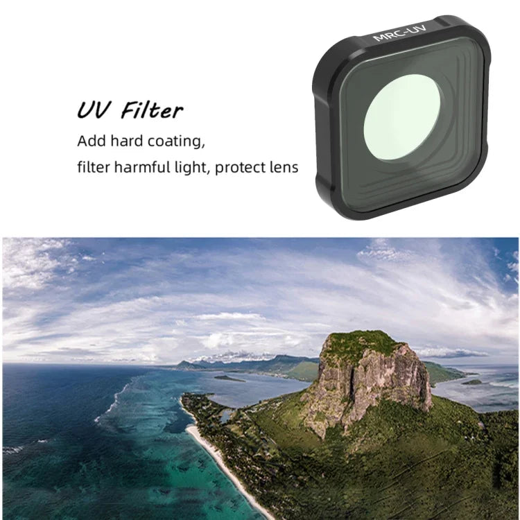 JSR KB Series MCUV+CPL+ND8+ND16+ND32 Lens Filter for GoPro HERO13 Black /12 Black /11 Black /10 Black /9 Black, 5-in-1