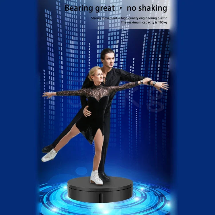 30cm Electric Rotating Turntable Display Stand Video Shooting Props Turntable for Photography, Load: 100kg, US Plug, 30cm, US Plug