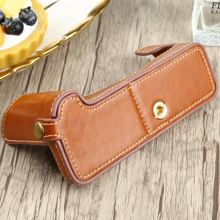 1/4 inch Thread PU Leather Camera Half Case Base for FUJIFILM X-T4, For FUJIFILM X-T4