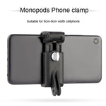 Selfie Sticks Monopods Mount Phone Clamp for iPhone, Samsung, HTC, Sony, LG and other Smartphones, Clip Range: 6-9cm, Phone Clamp