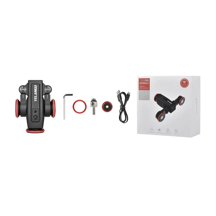 YELANGU L5 Electric Track Slider 3-Wheel Rolling Dolly Car, Load: 3kg, L5 Dolly Car